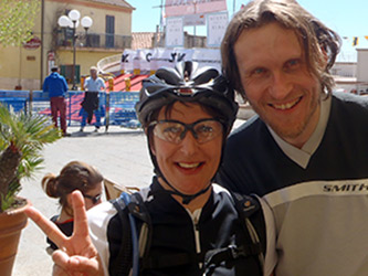 Karin und Pesche in den Bikeferien in der Toscana