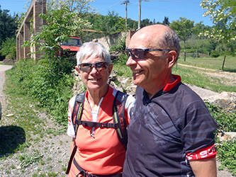 Vreni und Fritz in den Bikeferien in der Toscana