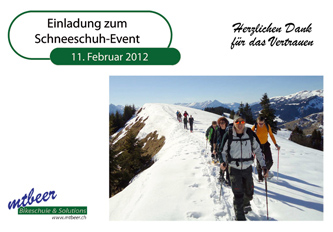 mtbeer-Schneeschuh Event 2012