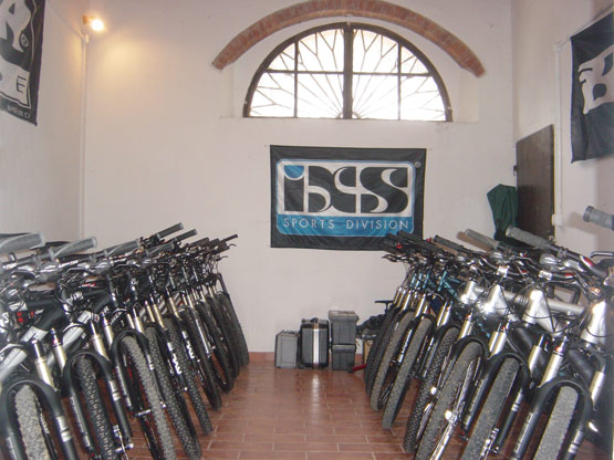 Bikeraum der Testbikes